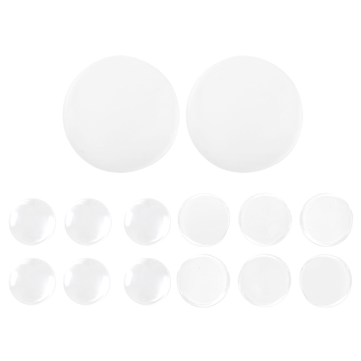Protectores de goma transparentes para parachoques de pared, perilla de puerta autoadhesiva, topes de manija, almohadillas de protección de muebles de armario, Hardware, 2/6 Uds.
