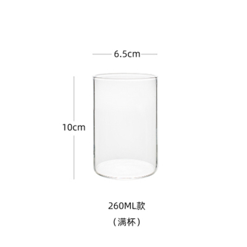 Kaffeglas mugg mjölk te kaffekopp kristall genomskinliga muggar hembar drinkware par värmebeständig hälsosam dryck mugg: 260ml