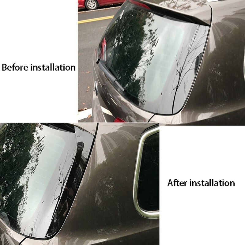 Alerón de techo trasero negro de coche cuchillo de viento de cola de flanco para Passat B6 B7 accesorios de carro
