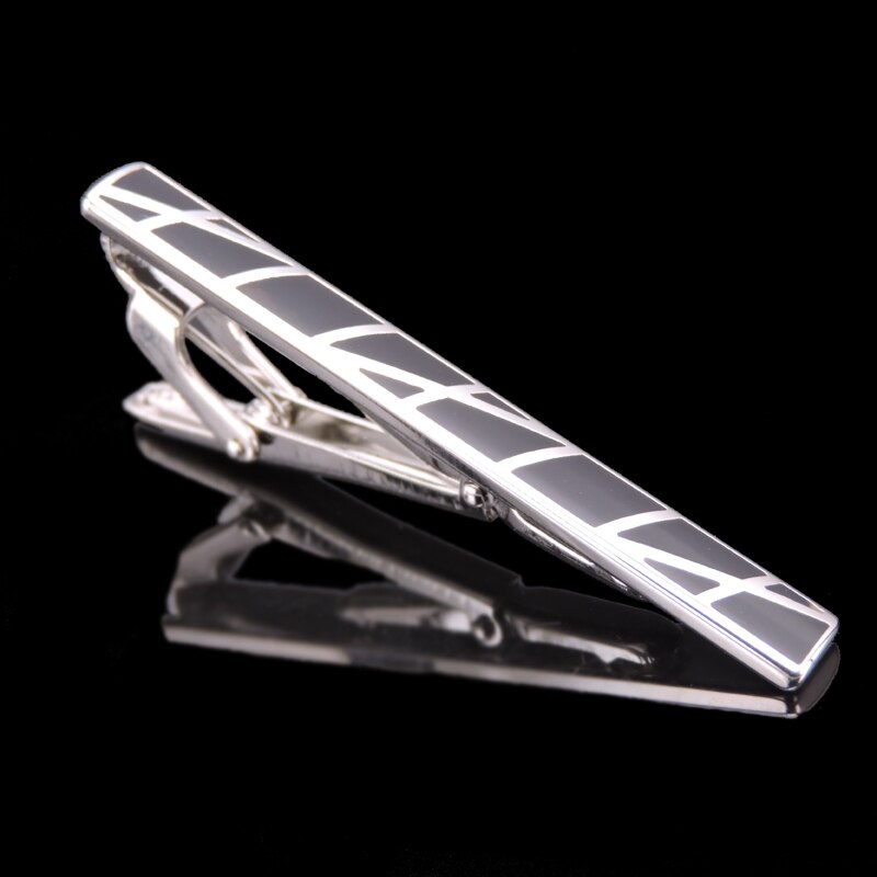 black pattern tie clip jewelry men&#39;s wedding business shirt suit tie badge pin ,