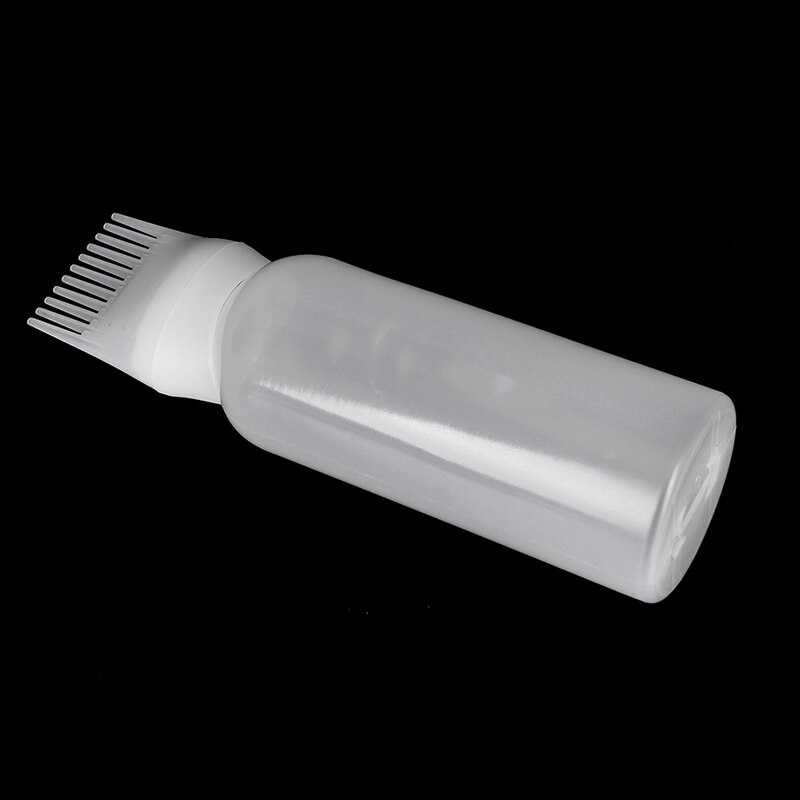 Bouteille de teinture pour cheveux avec applicateur peigne pour Salon soins de coiffure bouteille vide coloration cheveux graduée teinture outil W9U2
