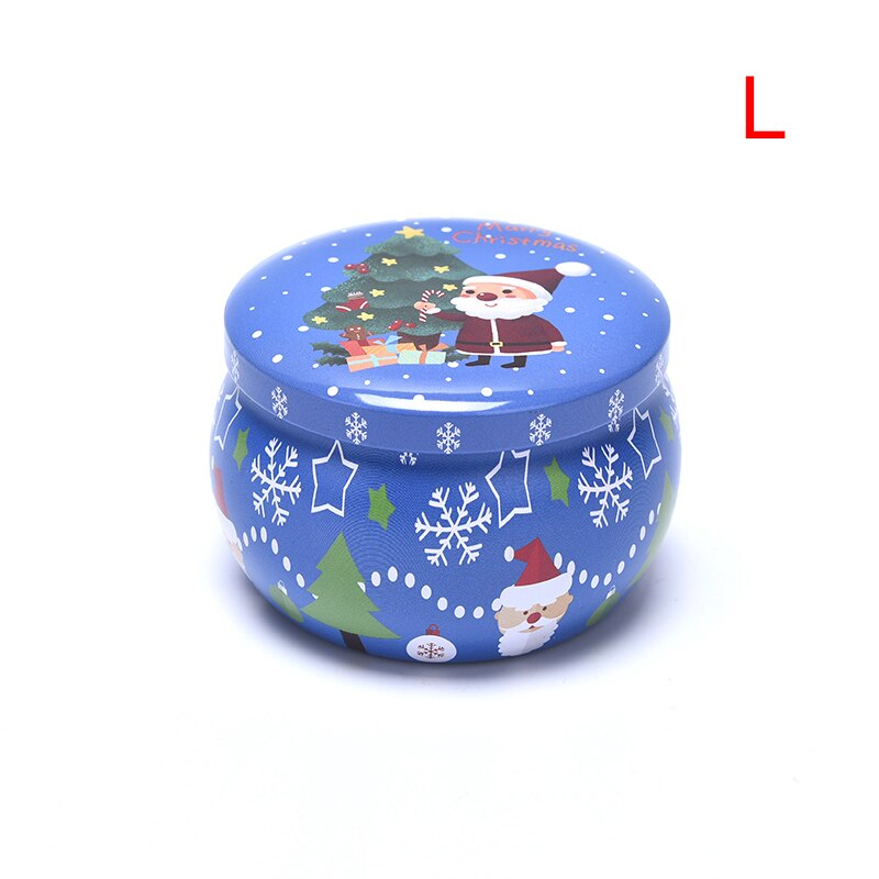 Botes de lata fabricación de velas para Navidad, recipientes para decoraciones navideñas, caja de almacenamiento de , Caja Sellada a prueba de humedad, 1 ud.: L