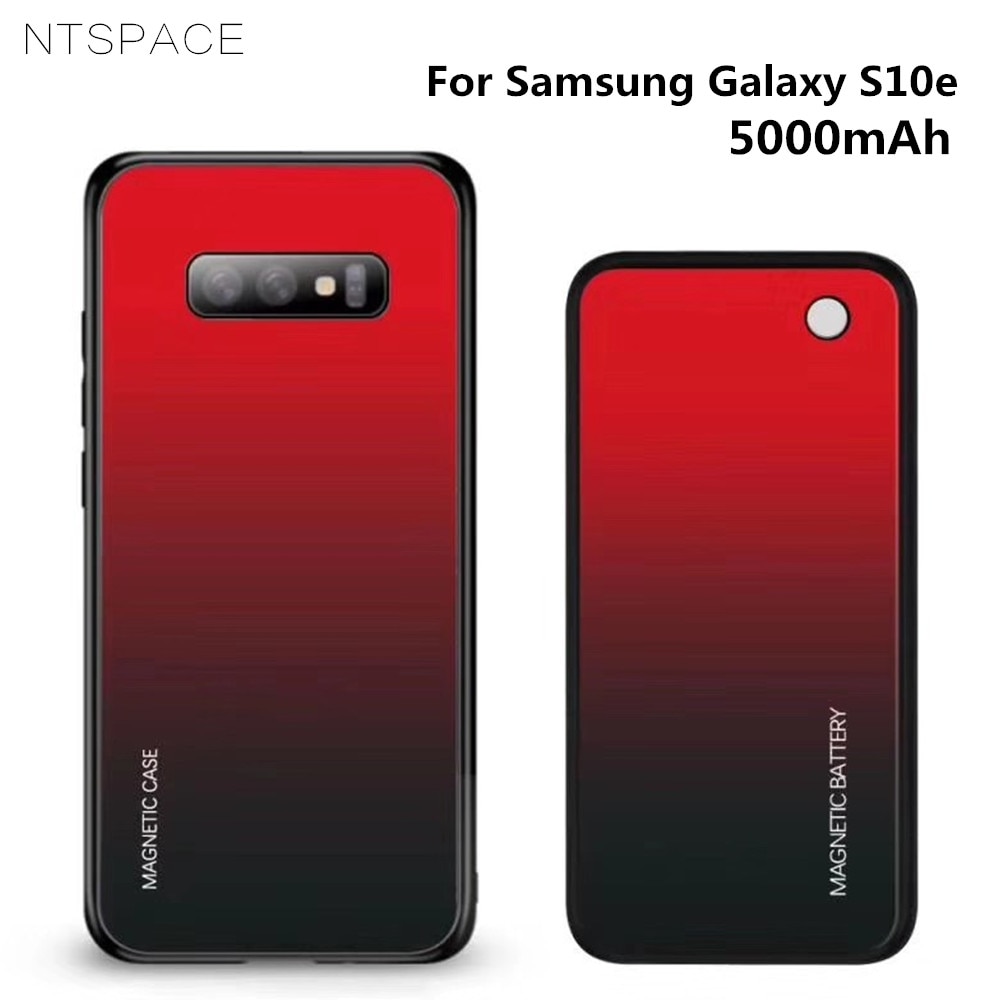 Ntspace Draadloze Magnetische Batterij Case Voor Samsung Galaxy S10e Opladen Cover 5000 Mah Backup Power Bank Batterij Oplader Gevallen