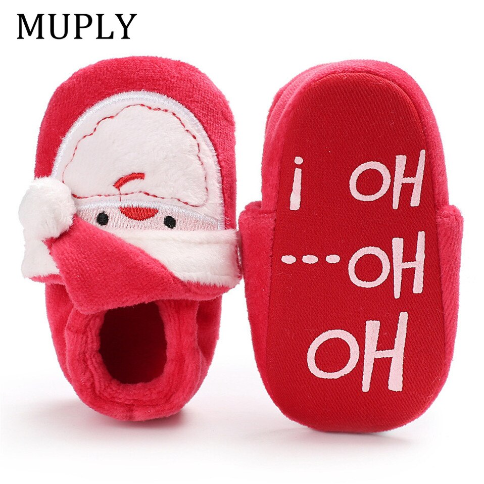 Kerst Stijl Eerste Wandelaars Warm Houden In De Winter Baby Jongens Meisjes Schoenen Flock Peuters Sneakers Zachte Baby Laarzen