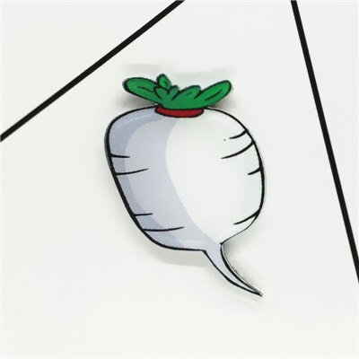 Mooie Watermeloen Aardbei Lemon Broche Acryl Pin Badges Pictogrammen Op De Rugzak Medaille Decoratie Badge Voor Kleding: F