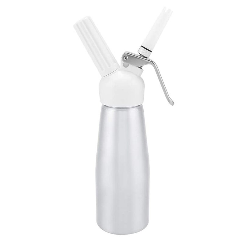 Whipped Cream Dispenser 500ML Aluminum Sturdy Portable Cream Foamer for Topping Ice Cream Coffee Desserts