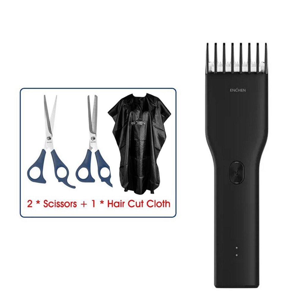 Enchen boost elektrische tondeuse kapper tondeuse volwassen mannen usb tondeuse usb snoerloos haar knippen baardtrimmer: Optie 4