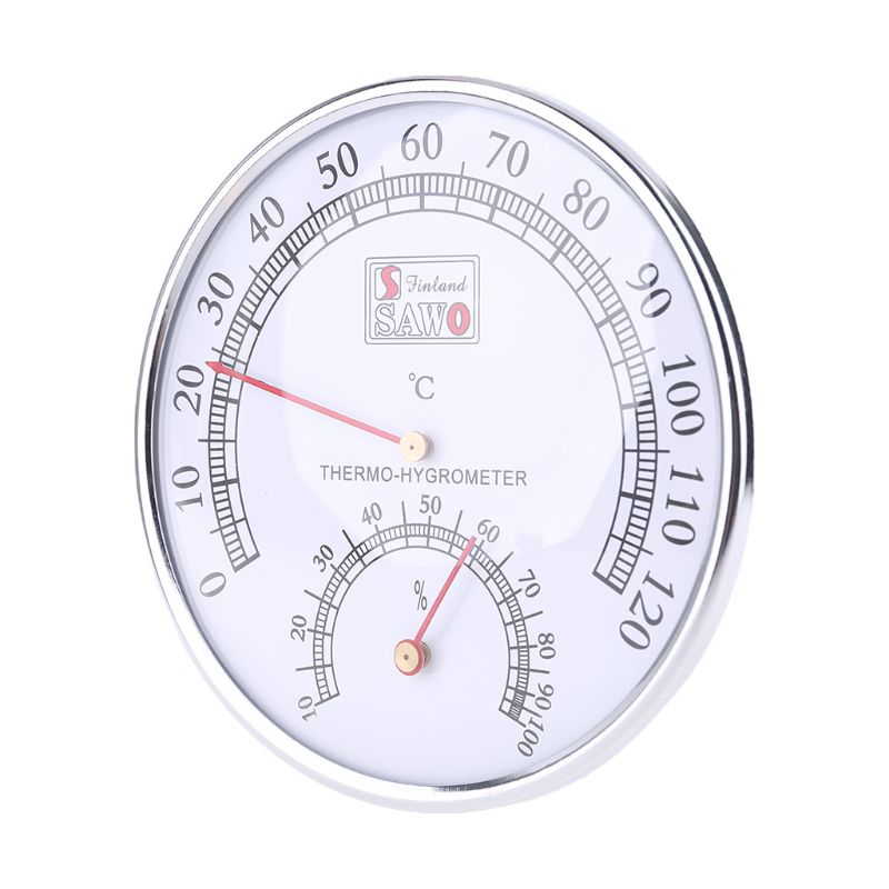 Sauna Thermometer metal Case Steam Sauna Room Thermometer Hygrometer Bath And Sauna Indoor Outdoor Used