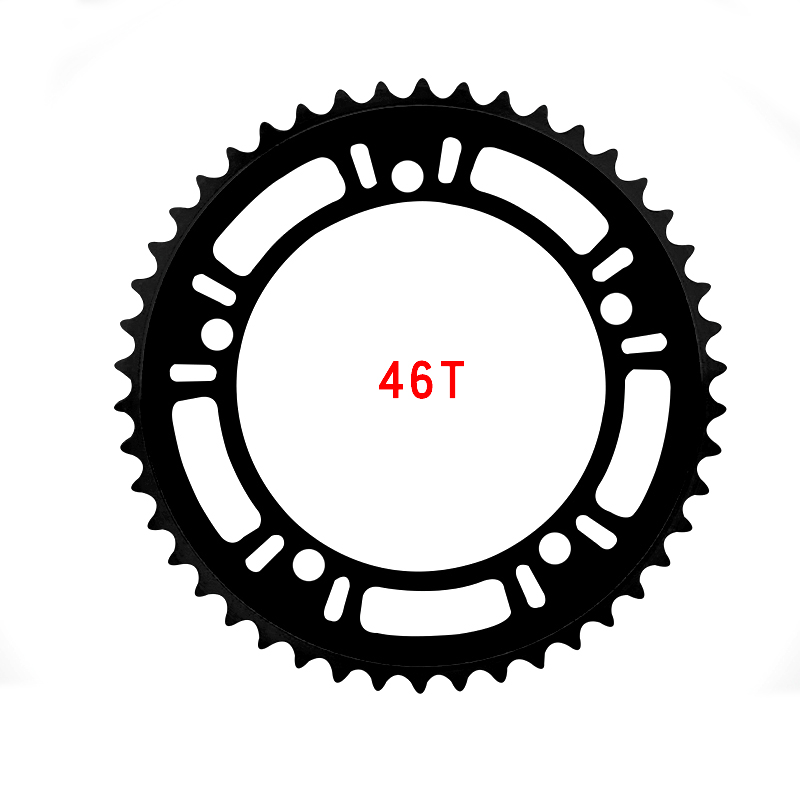 BCD130 39T 44T 48T 53T Fixed Gear Bike Single Folding Bike Chainring Road Bicycle Chain Wheel Bicycle Bike Parts Accessories: Light Grey
