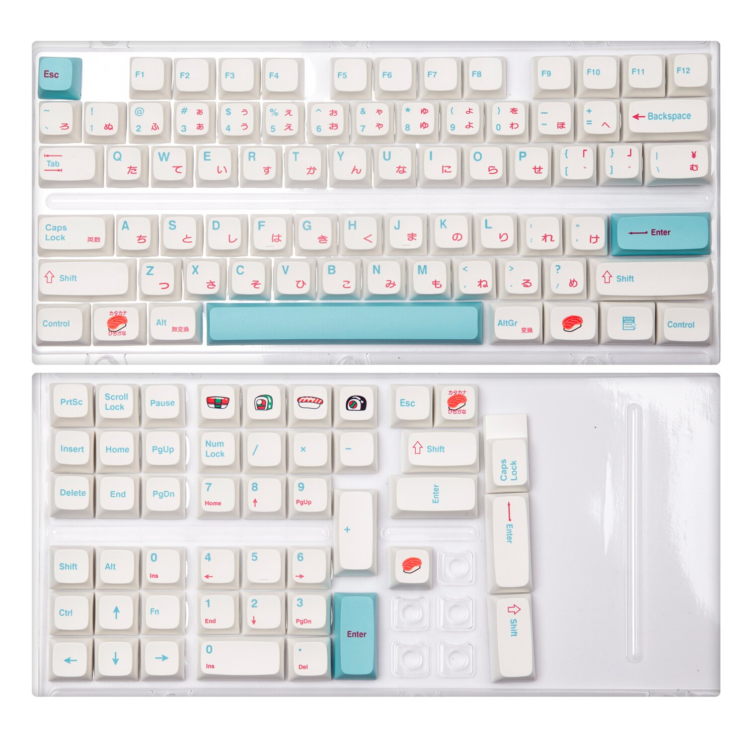 GMK – 127 touches PBT pour clavier mécanique Mx Switch, profil Cherry/XDA, compatible 61/64/68/87/96/104: XDA