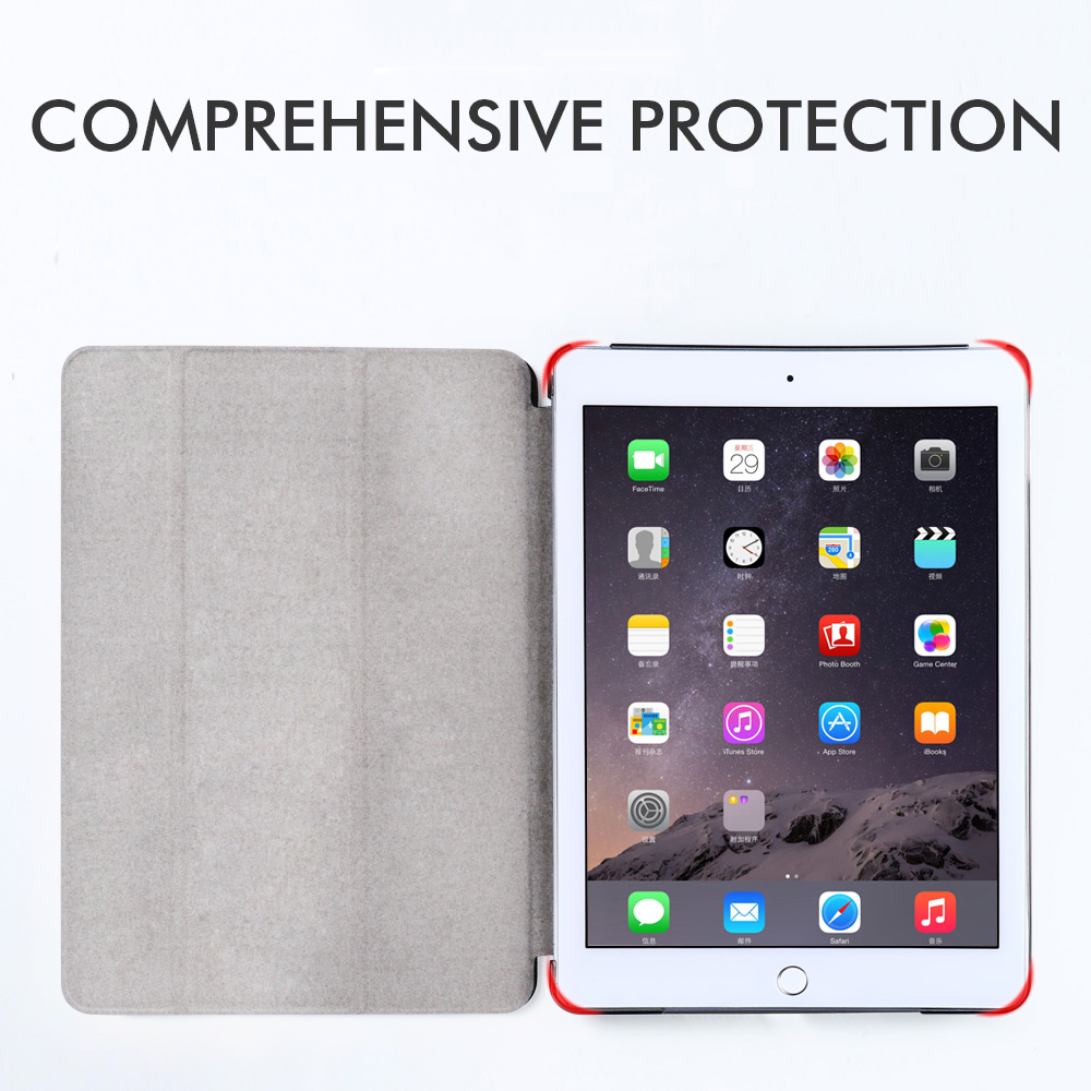 Étui de protection pour iPad Air 1 Air2 3 , support pliable intelligent pour A1474 A1475 A1566 A1567 A1701 avec veille/réveil automatique