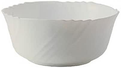 Bormioli Rocco-salade d'ébène blanc, 23 cm, cristal opaliné, 1 pièce