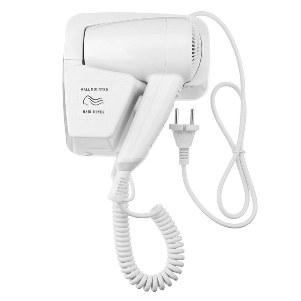 220v 1200w negativ jon väggmonterad hårtork fläkt hotell hem med hållare eu plug hårtork fläkt hårtork verktyg