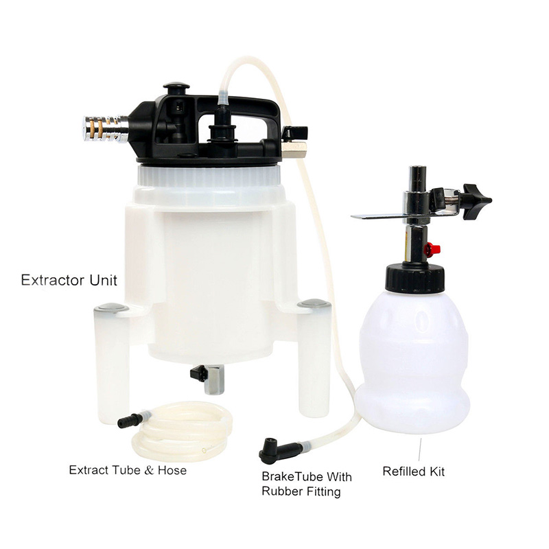 Pneumatic Brake Fluid Extractor &Automatic Refilled Bottle 2L Brake Oil & Fluid Extractor Pneumatic Brake Bleeder Tool Kit