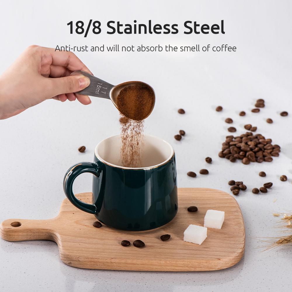 U-taste-cuchara de café de acero inoxidable, utensilios de cocina, 15 ML, 30 ML