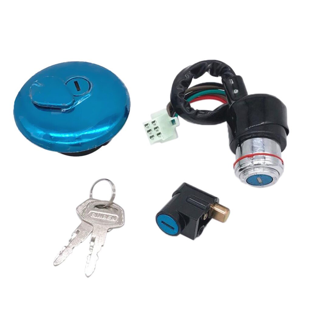 Tank Ignition Key Fuel Tank Cap + Ignition Keys Switch + Front Steer... – Vicedeal