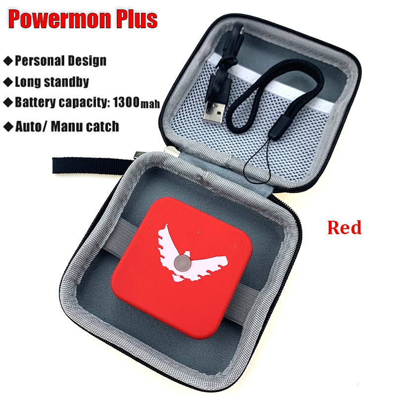 Compatible Bluetooth Bracelet For Powermon Go Plus Wristband Bracelet Device For IOS For Android Manual /Auto catch Version: Powermon Red