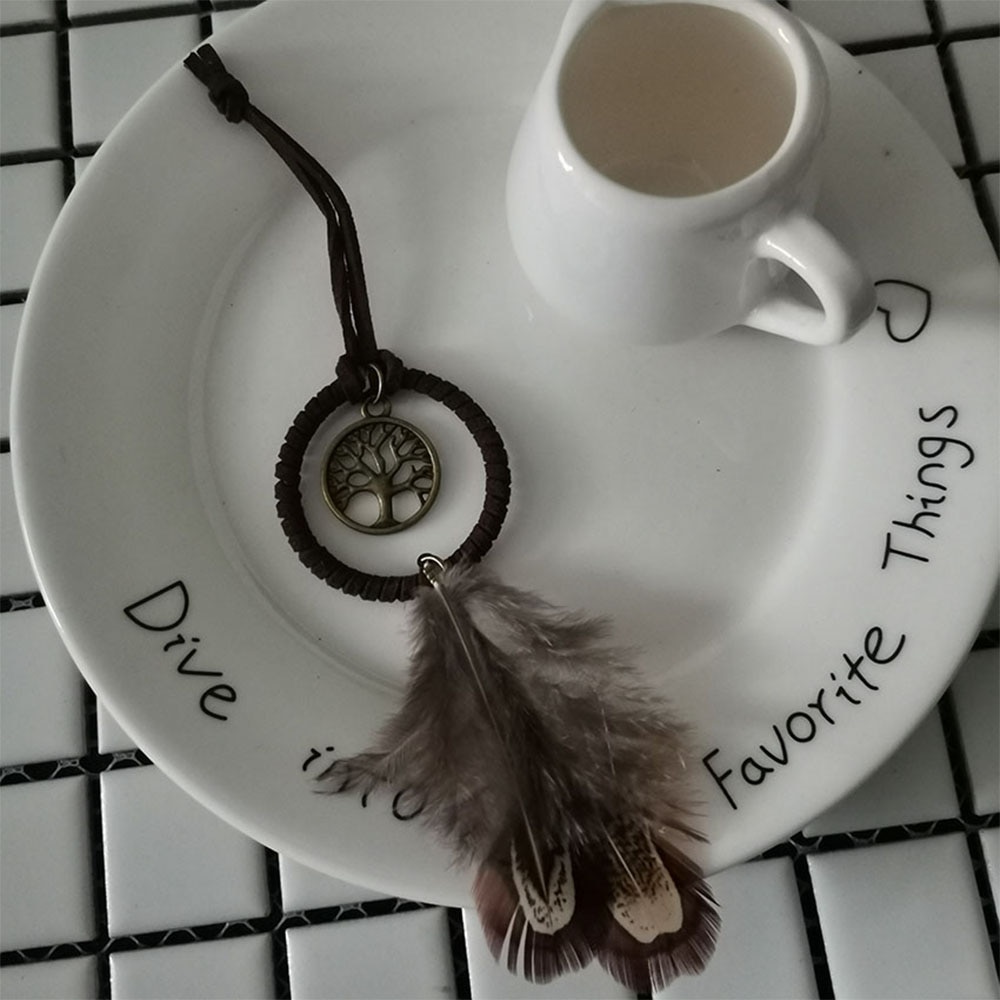 mini łapacz snów wisiorek robić samochodu wiszące ozdoby indyjski Dreamcatcher wiatr kuranty Dom dekoracje wnętrze auta ozdoby zawieszenia