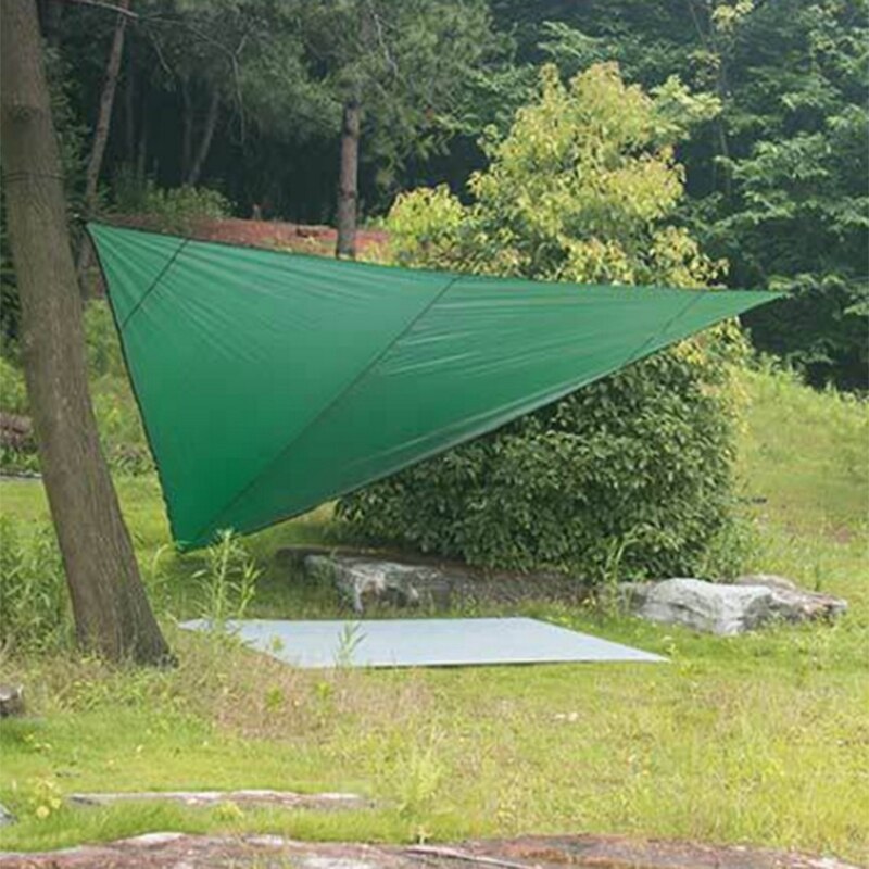 Vanntett trippelhjørnet fortelt skyggetrekk sol utendørs solskjerming skygge seil hage uteplass basseng camping pikniktelt