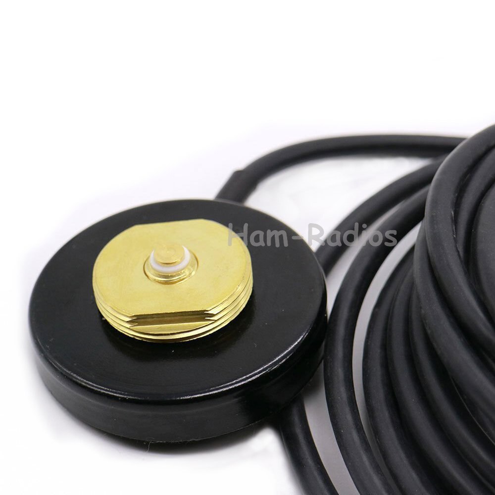 NMO Mount Magnetic base 16 foot Antenna Cable Roof or Trunk for Mobile Radios PL259 Connector for Yaesu Kenwood HYT Vertex Icom