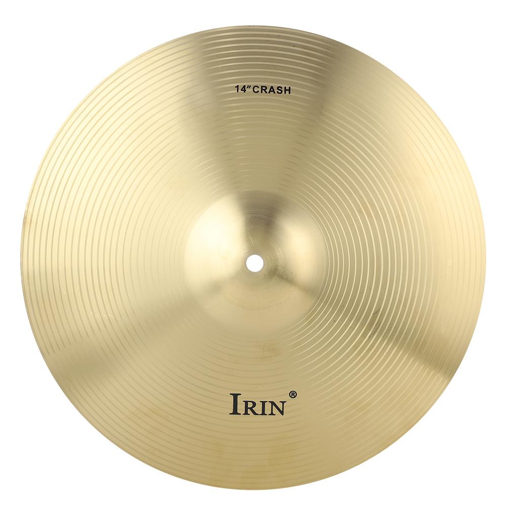 IRIN 14inch Cymbal Durable Brass Cymbal Musical Instrument Accessory for Jazz Drum Set