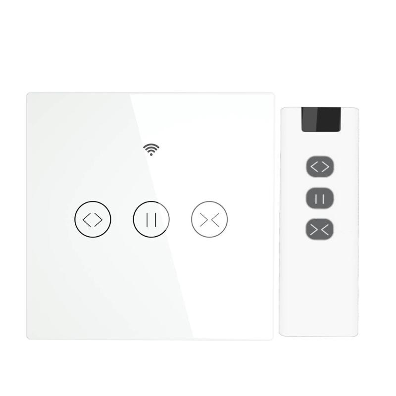 Smart WiFi Remote Control Touch Voice Control Home Electric Curtain Blind Roller Shutter Switch Voice Control Assistant