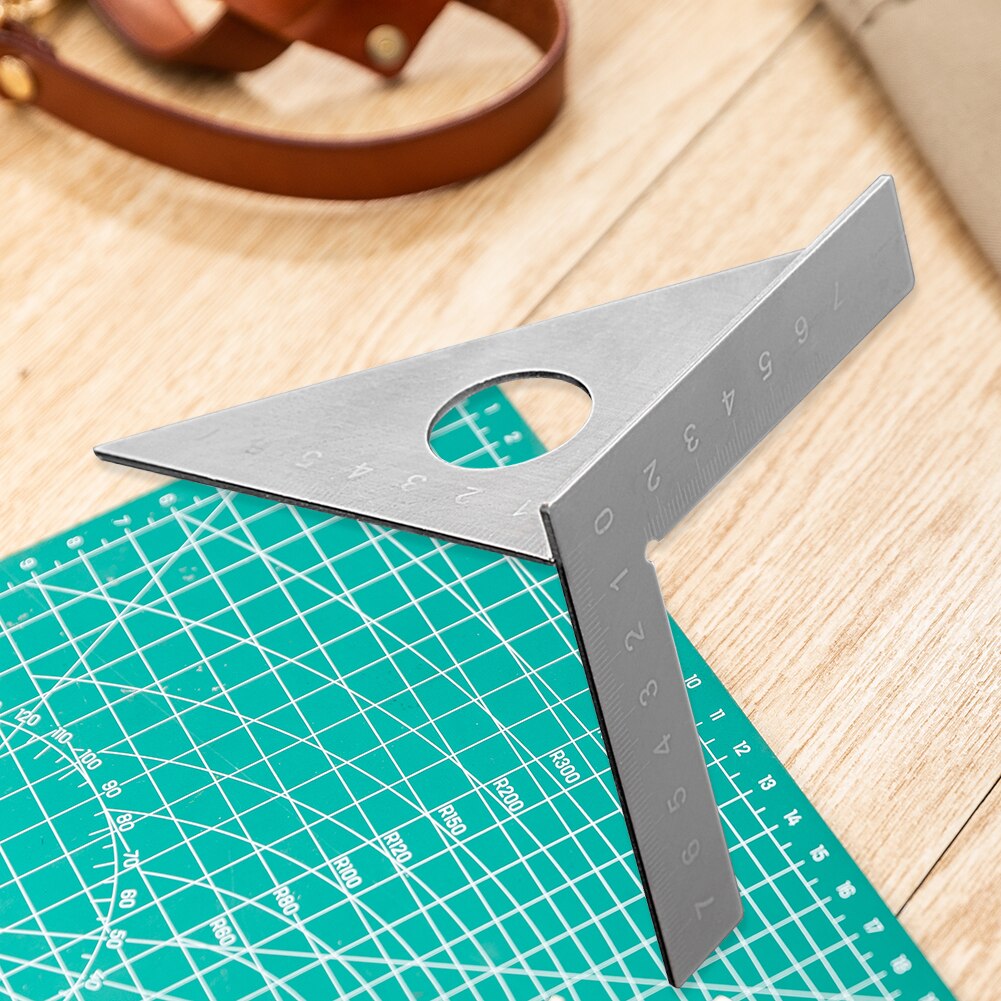 Stainless Steel Angle Ruler Protractor 45 90 Degree Measuring Marking Gauge Woodworking Carpenter Tools Ruller