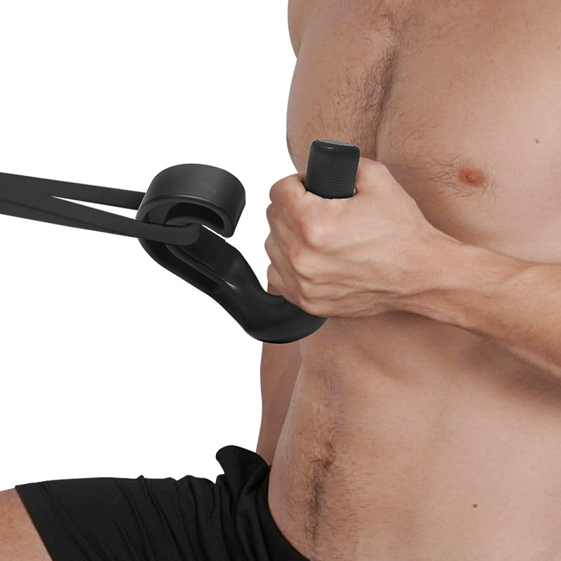 Pull Up Hand Grip Ergonomic Hook Type Fitness Handle Gym Deadlift Pull Down Grips Versatile Weights Roating Exercise Equipment