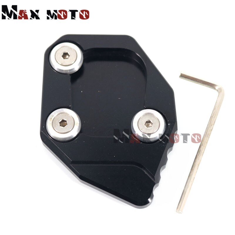 Voor HONDA CBR600RR CBR 600 RR CBR 600RR Motorcycle CNC Kickstand Voet Side Stand Extension Pad ondersteuning Plaat: Black