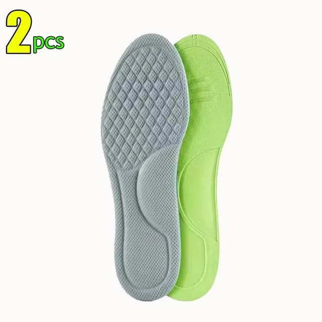 16/2pcs Memory Foam Nano Insoles Unisex Soft Sweat-Absorbing Shoe Sole Insert Paddings Women Men Orthopedic Sports Cushion