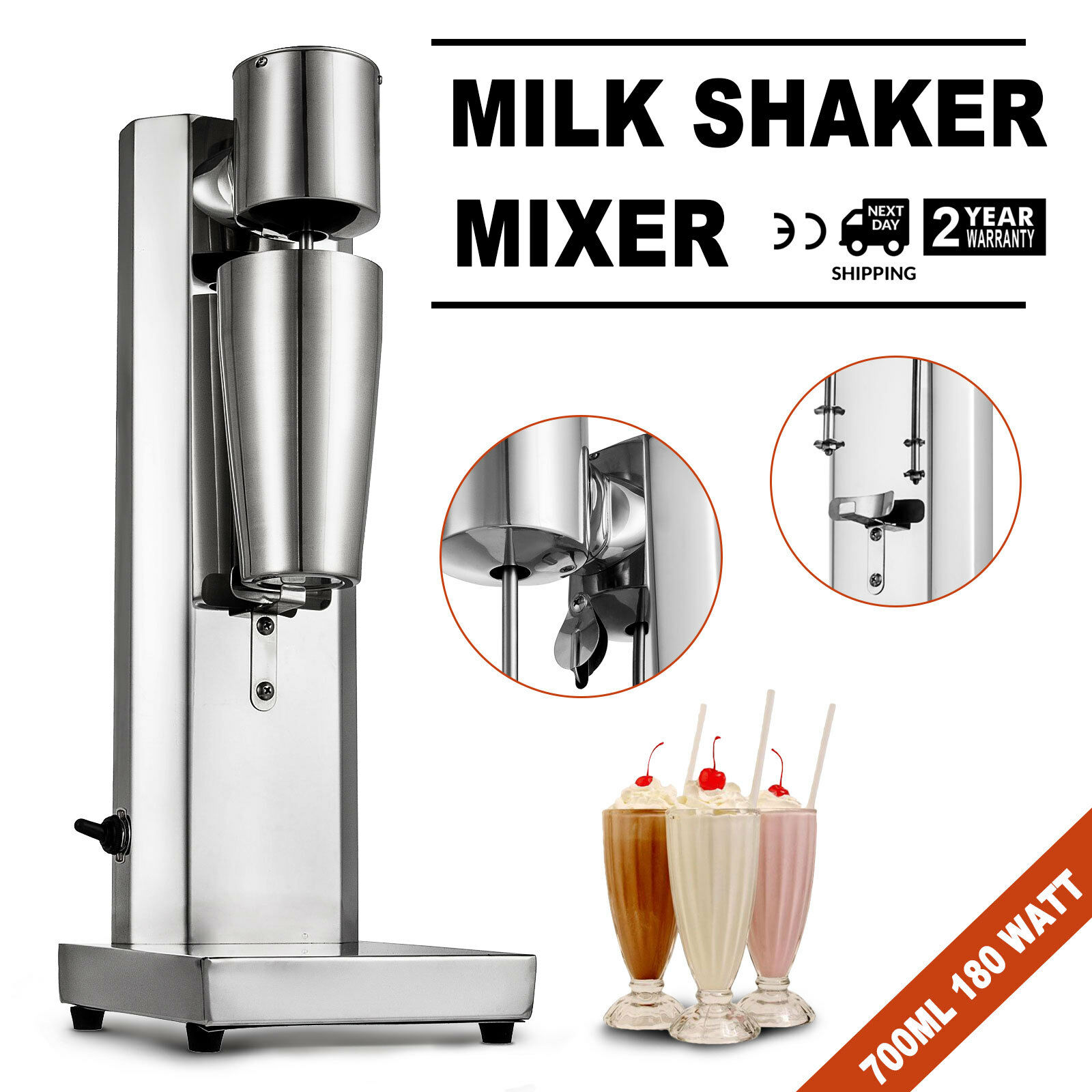 Keuze professionele ei witte melk shaker shear eiweiss mixer-700 ml rvs