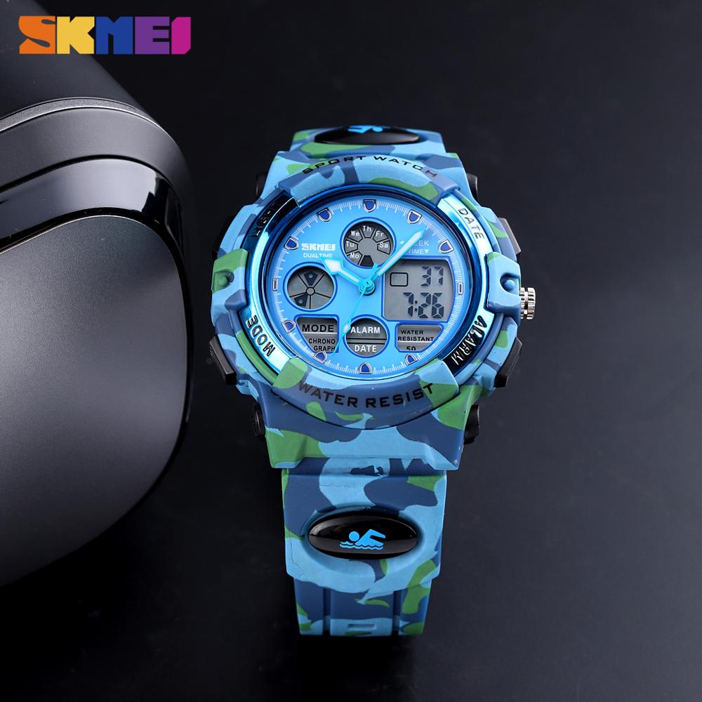 SKMEI 5Bar Waterproof Chronograph Luminous Children Digital Wrist Watch Kids Sport Watches Boys Girls Electronic Quartz Clock