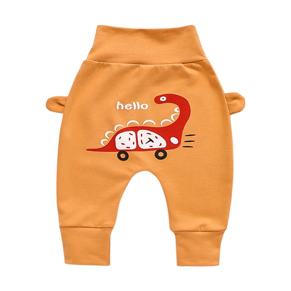 6m-3t baby cartoon print pp broeken kinderen meisjes jongens zomer katoenen harem broeken: Geel / 18m