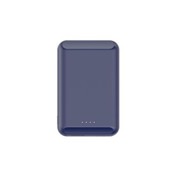 Draagbare Dunne Slim Wireless Powerbank Magnetische Externe Extra Batterij Voor Apple 12 Iphone Magsafe Charger Mini Power Bank: Blue