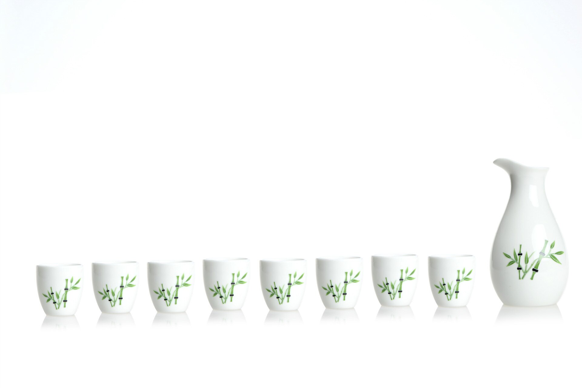 Juego de copas de vino de pingüino, vertedor de cerámica ecológico, suministros de Bar, 1 olla, 8 tazas en una caja de: 6