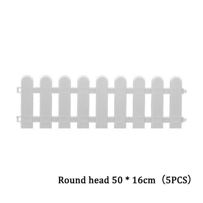 Mini Round Fence Garden Plastic Fence Indoor Outdoor Lawn Patio DIY Fence