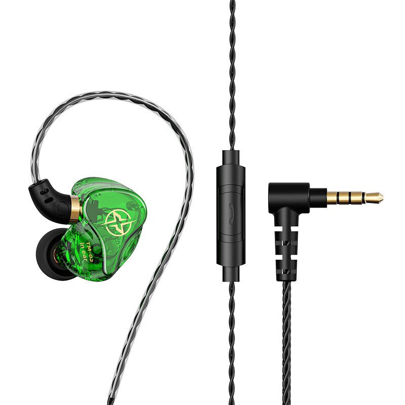 Eardeco Bass Wired Hoofdtelefoon Sport Oortelefoon Hoofdtelefoon Met Mic In Ear Stereo Oordopjes Hifi Koptelefoon Voor Mobiele: Green