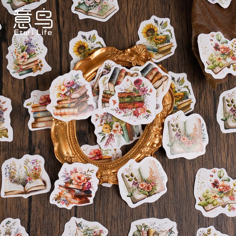 Pegatinas Vintage para álbumes de recortes, pegatinas estéticas para diarios, planificador diario, botellas de agua, manualidades artísticas, 46 piezas