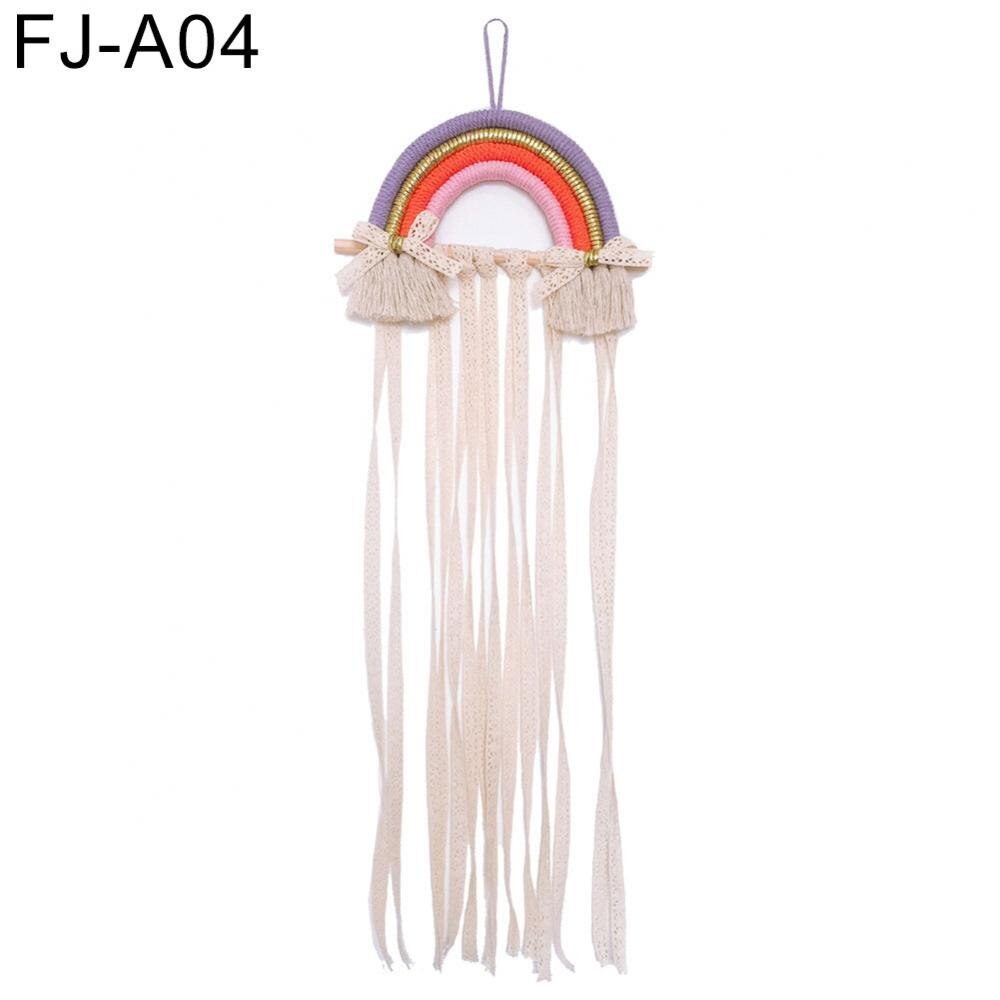 Style Cute Rainbow Hairpin Hair Clip Holder Storage Organizer Girl Room Hanging Ornament Decoration Crafts: FJ A04