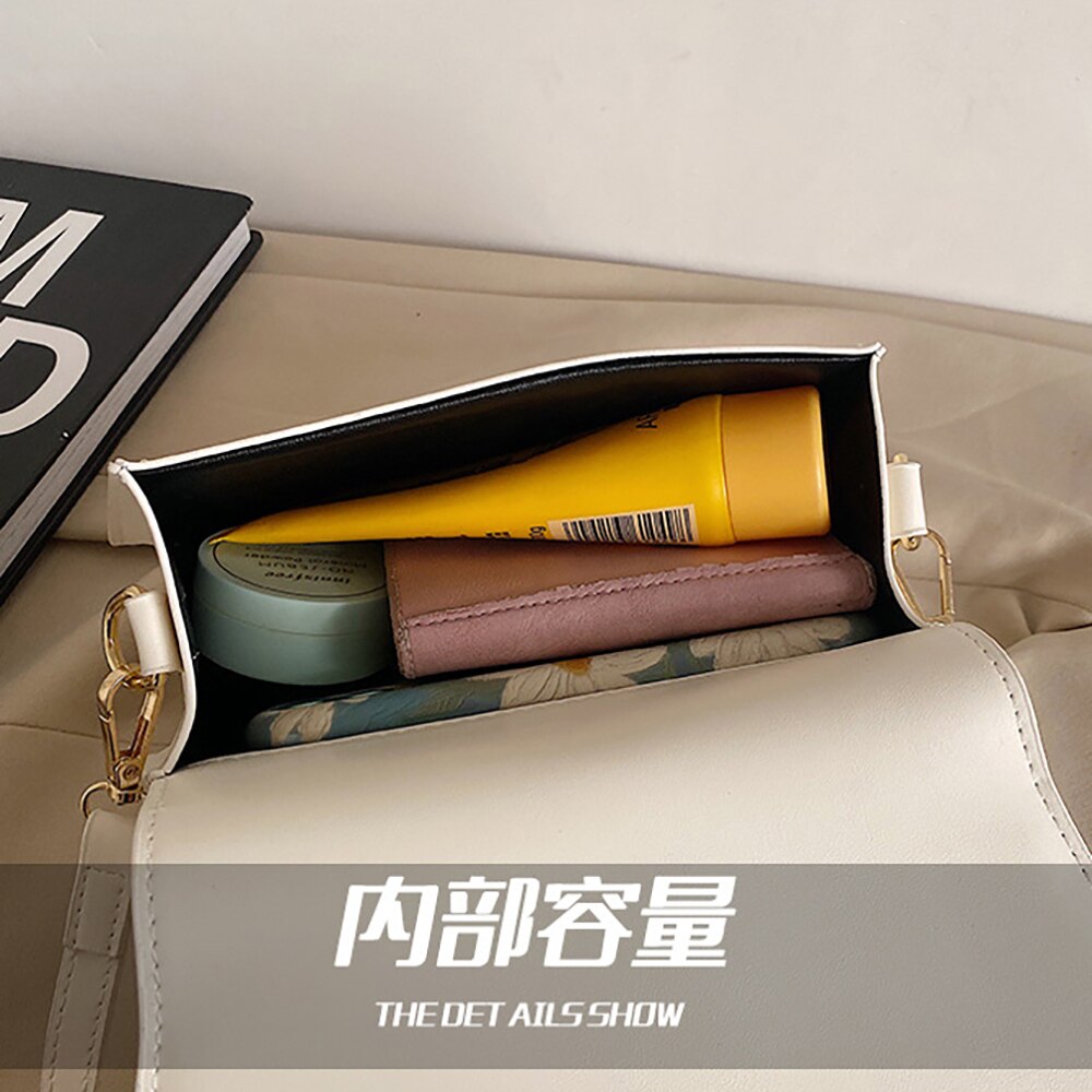 Bolso de hombro de nicho para mujer, con asa anudada, con broche, a la , ML90