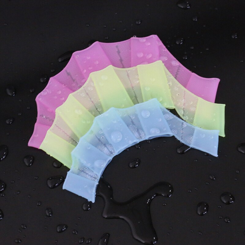 Aleta para Dedo de mano para natación, accesorio de aprendizaje para piscina, paletas de natación, ropa para dedos, aletas de mano, entrenamiento, guantes de buceo