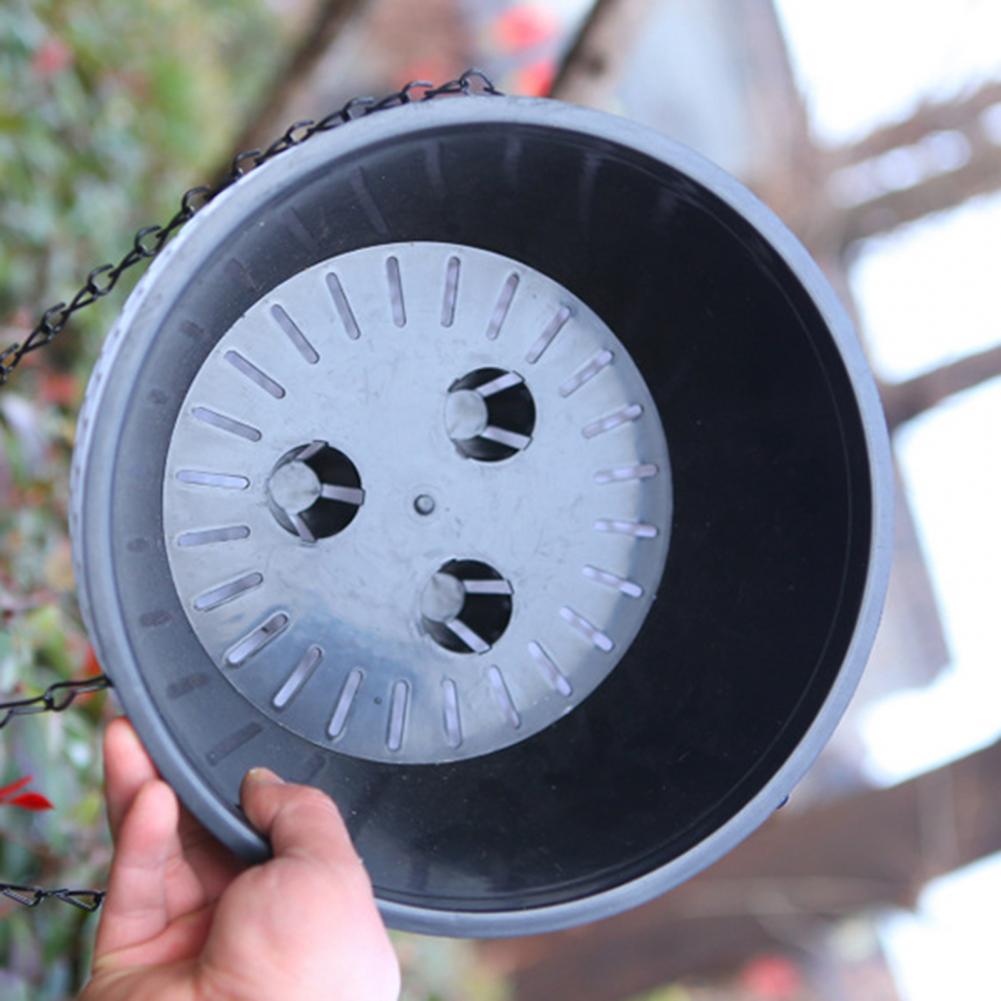 Hanging Flower Basket Imitation Honeycomb Self Water Absorption Waterproof Outdoor Resin Plant Hanger for Garden