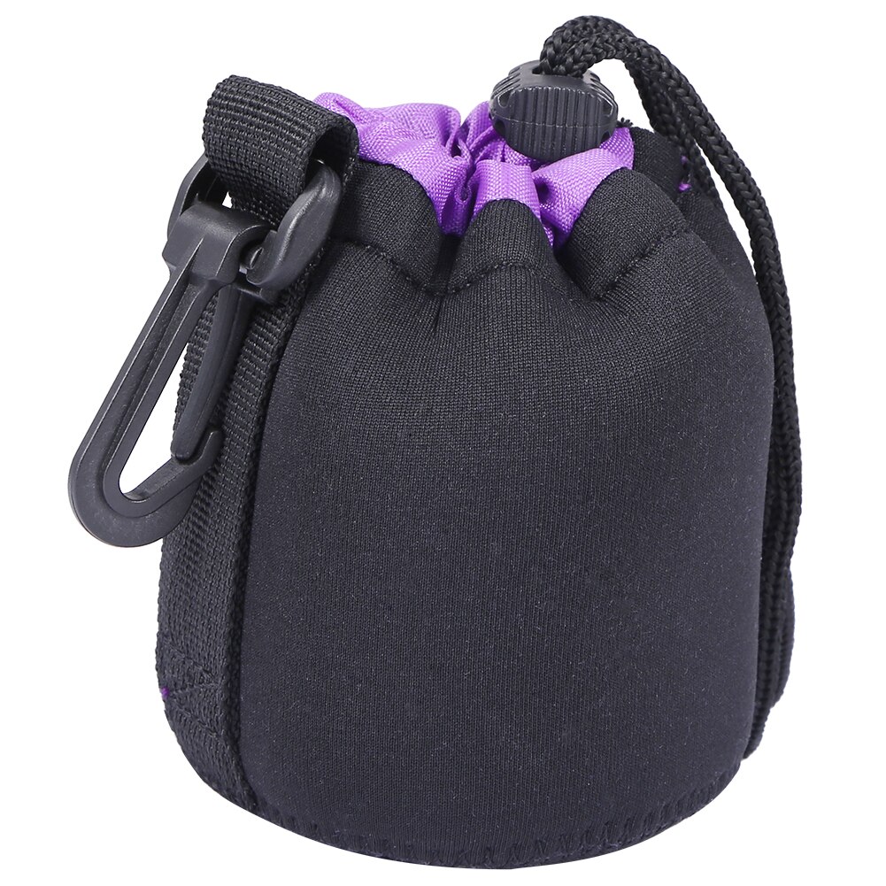 SLR Camera Set Lens Pouch Protective Bag Carrying Handheld Drawstring Shockproof Soft Camera Elements for Neoprene: S