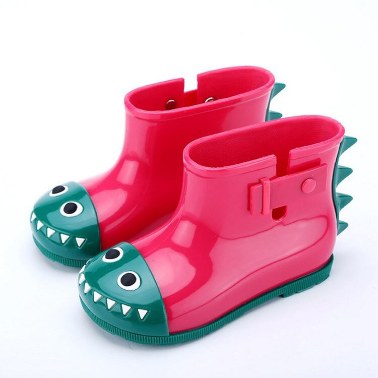 Kinderen Regen schoenen Mode Kinderen laarzen PVC Rubber Boy Baby Cartoon Meisje Waterdichte dinosaurus Regen laarzen