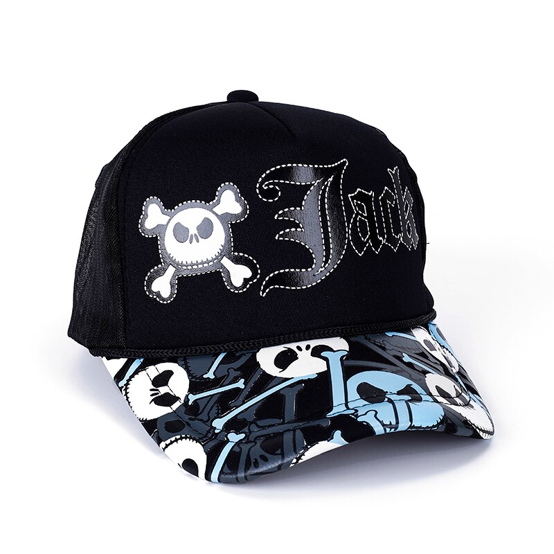 Gorras de béisbol Unisex de verano para hombres y mujeres, gorras con Cierre trasero de malla transpirable, gorra informal de camionero ajustable: JAck-Black