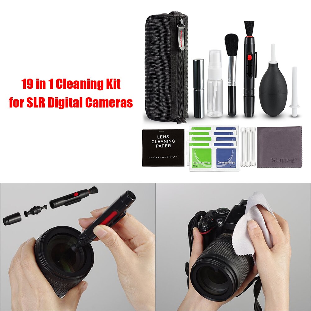 19Pcs Camera Cleaner Kit DSLR Lens Camera Sensor Cleaning Lens Digital Camera Sensor Cleaning Camera Cleaner Kit