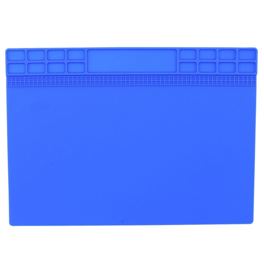 Heat Insulation Silicone Pad Desk Mat Maintenance Platform For BGA Soldering Repair Station Repair Tools Gray/Black/Darkblue: Blue