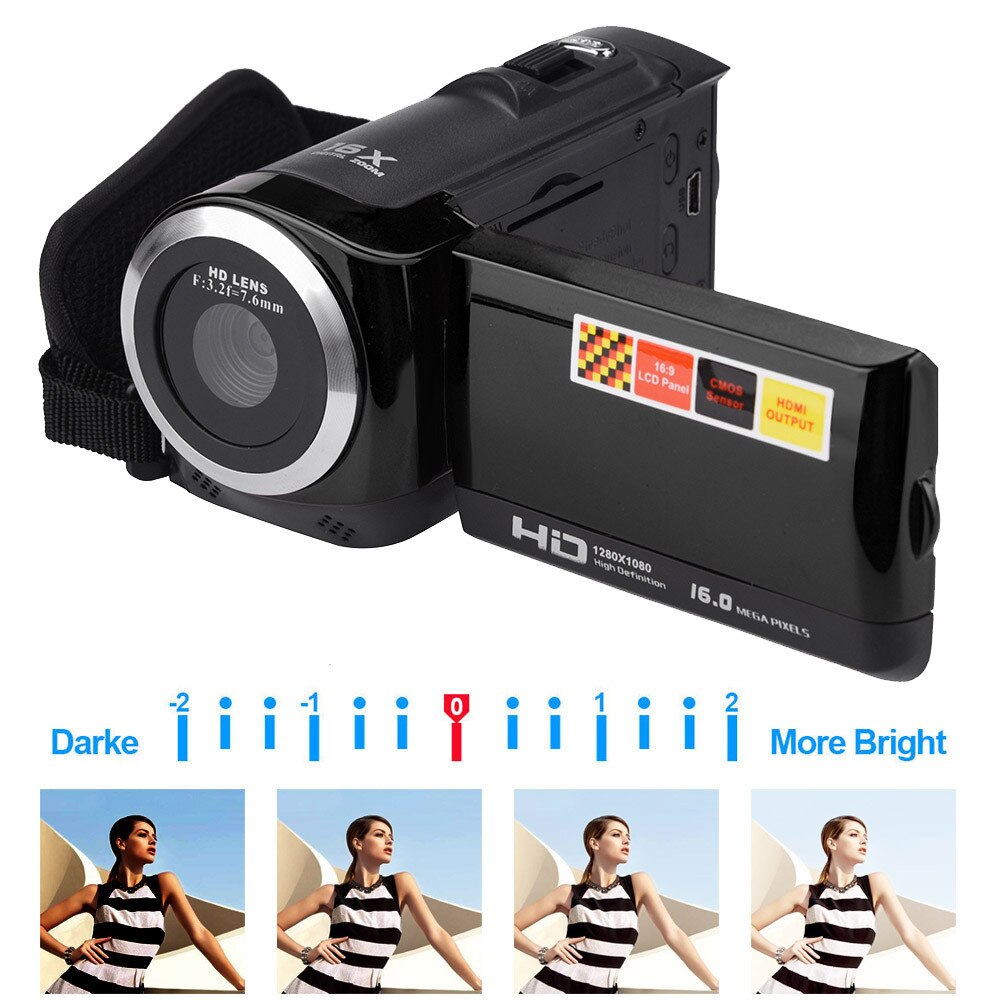 Tft Lcd Hd 1080P 16MP 16X Video Dv Camara Fotografica Digitale Camaras Fotograficas Digitales Camcorder Zoom Camcorder