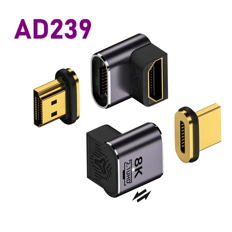 Adaptador magnético compatible con HDMI, 8K, 60HZ, extensor multivisor Vedio, componente divisor para Notebook, Macbook Pro Phone: Rose Gold