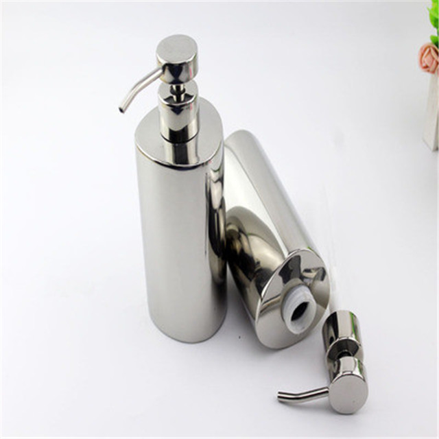 Liquid Soap Dispenser Soap Container 304 Stainless Steel Bathroom Shampoo Bath lotion Holder Press Type Rose Gold